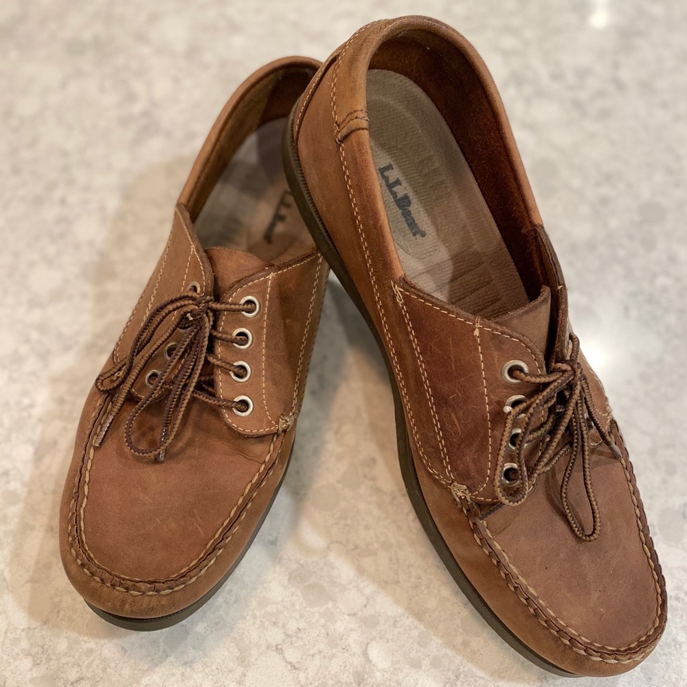 Men’s LLBean leather moccasins